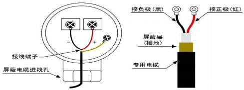 自來水超聲波流量計(jì)探頭接線圖